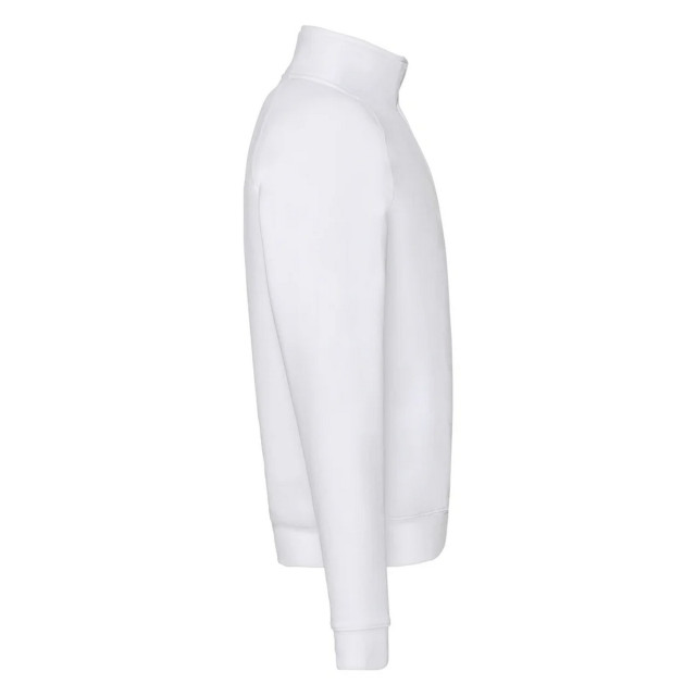 Fruit of the Loom Heren premium effen quarter zip raglan sweatshirt UTLT3233_white large