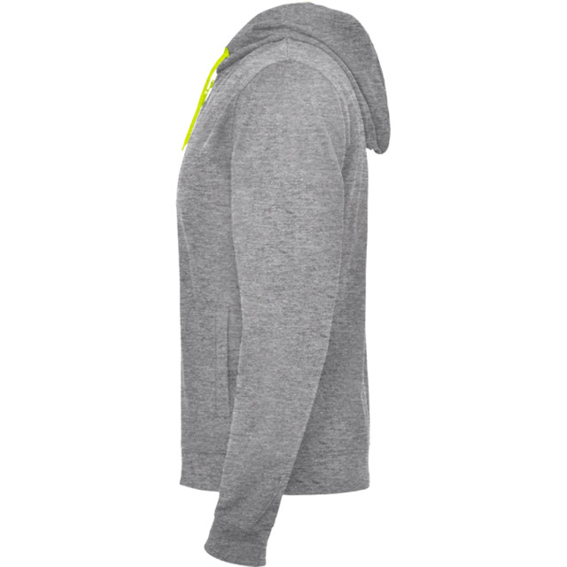 Roly Unisex fuji heather sweat jacket voor volwassenen UTLT6167_heathergreyfluorescentyellow large Roly Unisex fuji heather sweat jacket voor volwassenen UTLT6167_heathergreyfluorescentyellow large