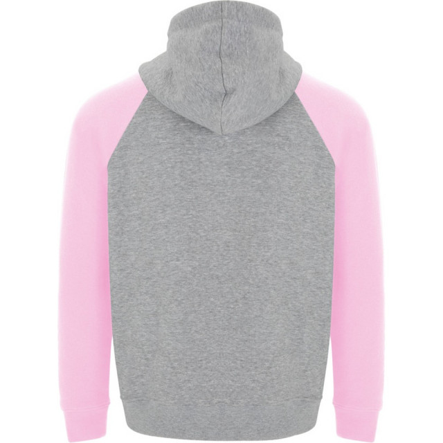 Roly Badet tweekleurige uniseks volwassen hoodie UTLT5609_heathergreylightpink large