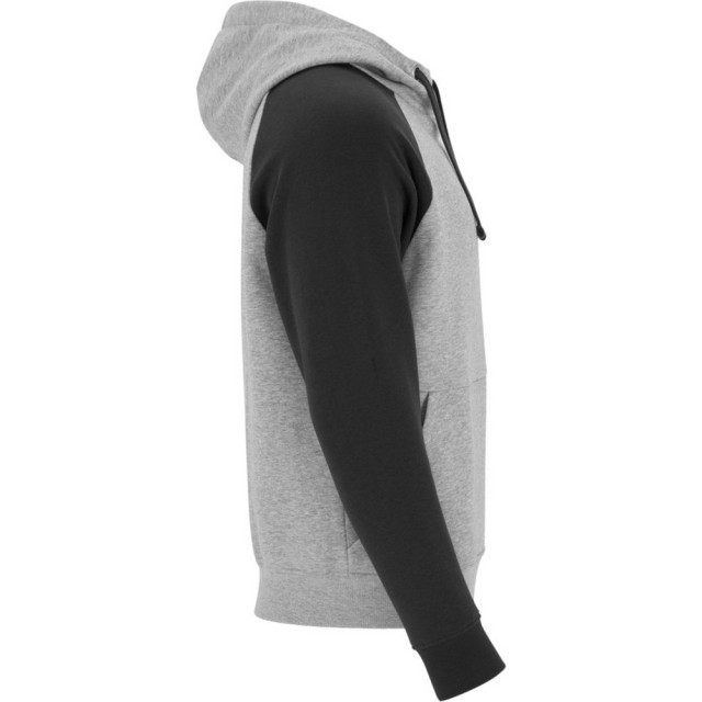Roly Badet tweekleurige uniseks volwassen hoodie UTLT5609_heathergreyblack large