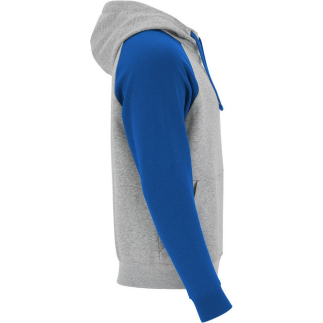 Roly Badet tweekleurige uniseks volwassen hoodie UTLT5609_heathergreyroyalblue large