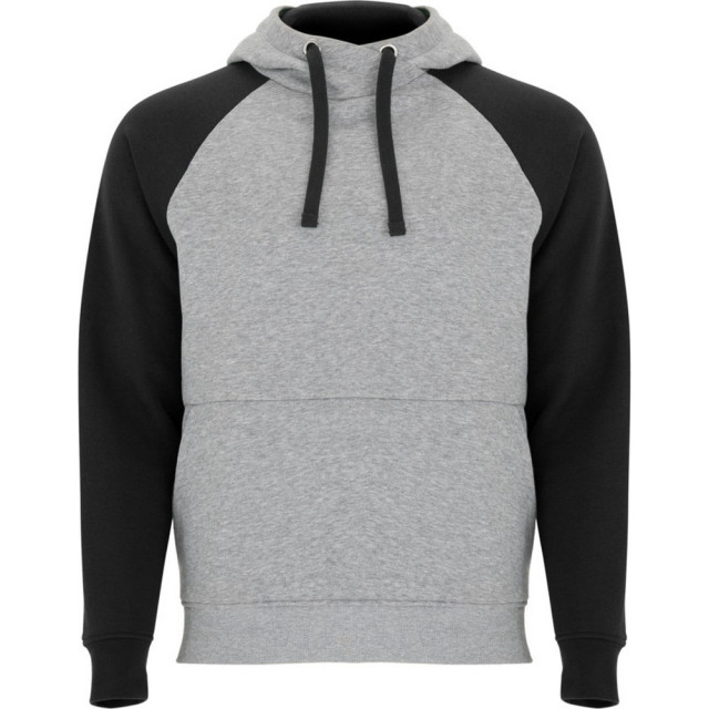 Roly Badet tweekleurige uniseks volwassen hoodie UTLT5609_heathergreyblack large