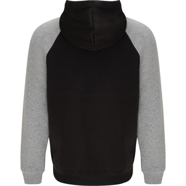 Roly Badet tweekleurige uniseks volwassen hoodie UTLT5609_blackheathergrey large