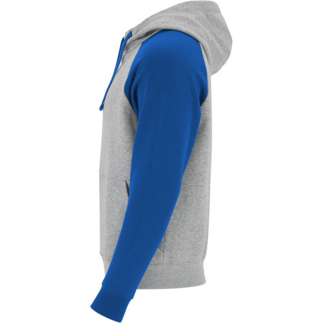 Roly Badet tweekleurige uniseks volwassen hoodie UTLT5609_heathergreyroyalblue large