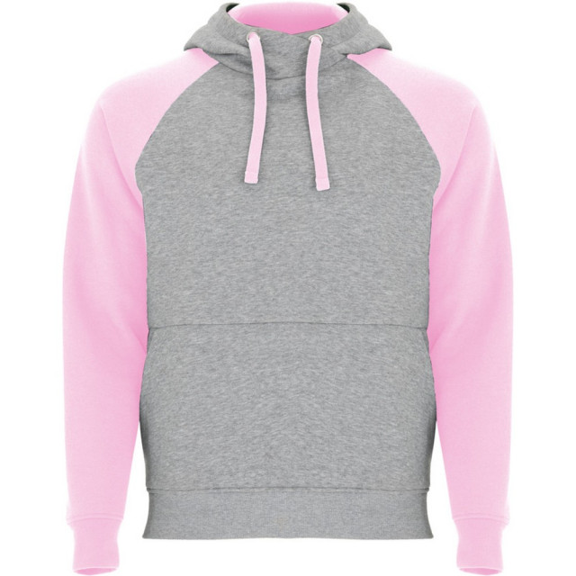 Roly Badet tweekleurige uniseks volwassen hoodie UTLT5609_heathergreylightpink large