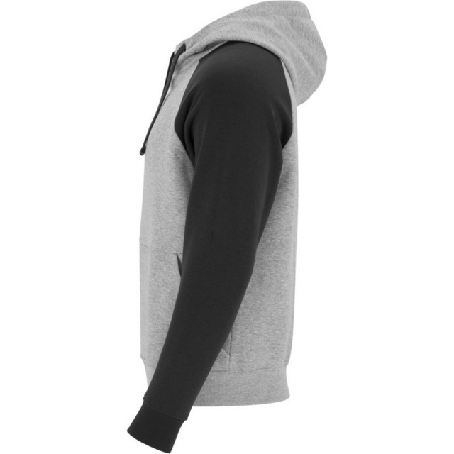 Roly Badet tweekleurige uniseks volwassen hoodie UTLT5609_heathergreyblack large