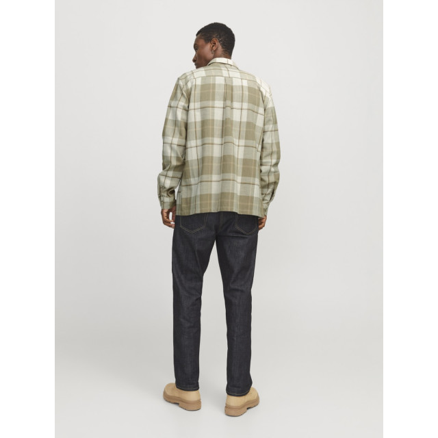 Jack & Jones Jprccraymond spring check overshirt ecru dessin 5309.08.0002 large