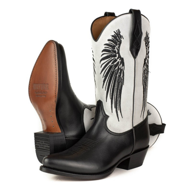 Mayura Boots Cowboy laarzen wings-2666 napa negra / afelpado blanco- size 37 WINGS-2666 napa negra / afelpado blanco- Size 41 large