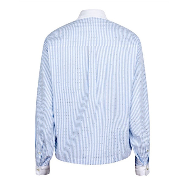 Esqualo Blouse sp25-10032 blue/white SP25-10032 - Blue/White large