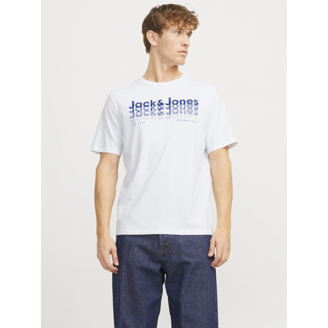 Jack & Jones Heren t-shirt jjtex ronde hals 12269335-Wit large