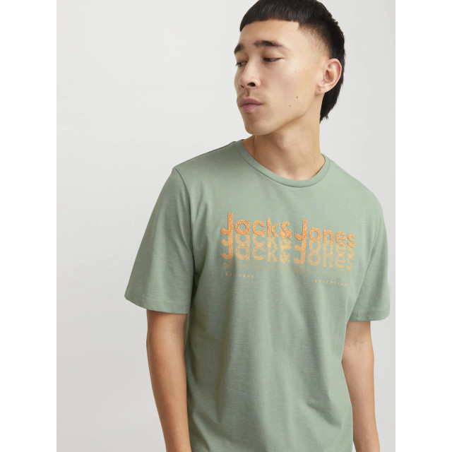 Jack & Jones Heren t-shirt jjtex ronde hals 12269335-Groen large