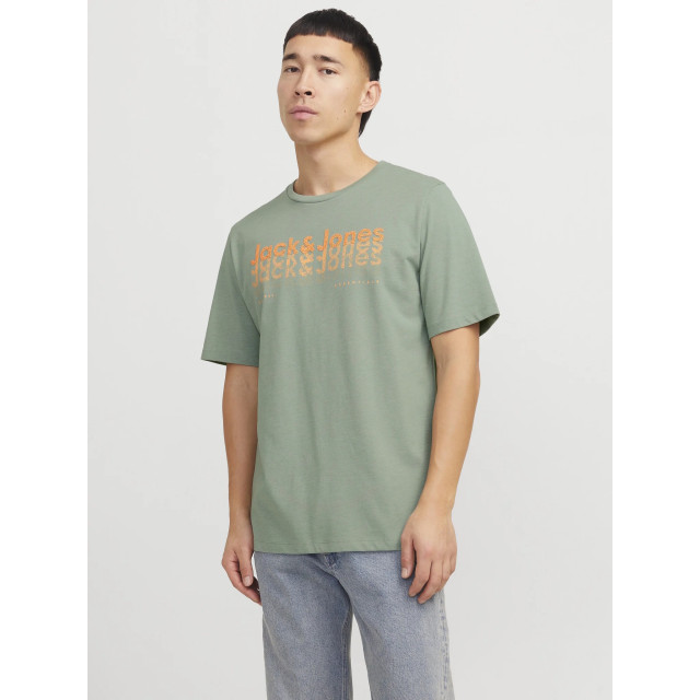 Jack & Jones Heren t-shirt jjtex ronde hals 12269335-Groen large