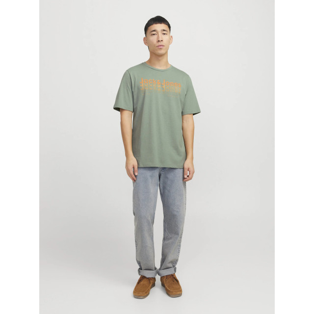 Jack & Jones Heren t-shirt jjtex ronde hals 12269335-Groen large