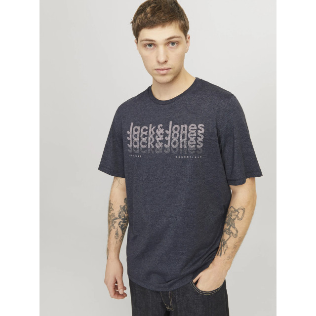 Jack & Jones Heren t-shirt jjtex ronde hals donker 12269335-Donkerblauw large