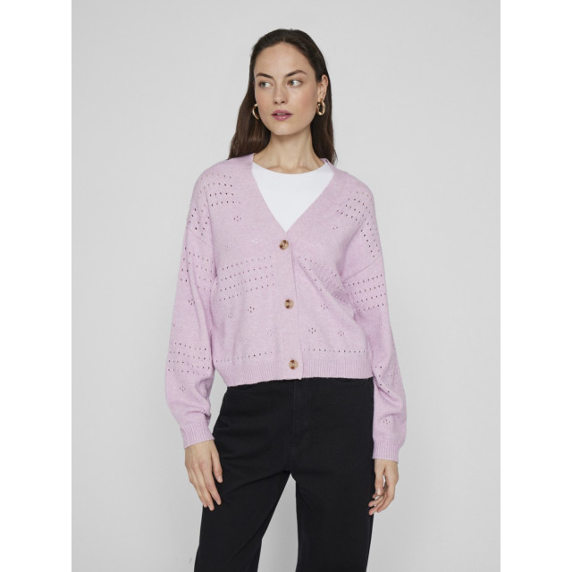 Vila Viril v-neck ls knit cardigan no lila 4249.51.0001 large