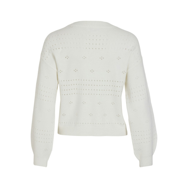 Vila Viril ls o-neck pointelle knit top off-white 4219.02.0005 large