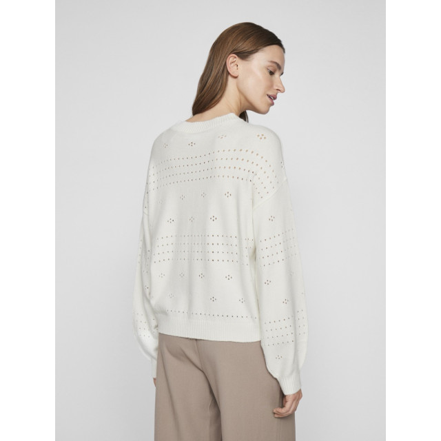 Vila Viril ls o-neck pointelle knit top off-white 4219.02.0005 large