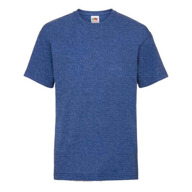 Fruit of the Loom Kinder/kinder t-shirt van katoen met waardevol gewicht UTLT1724_retroheatherroyal large Fruit of the Loom Kinder/kinder t-shirt van katoen met waardevol gewicht UTLT1724_retroheatherroyal large