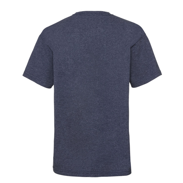 Fruit of the Loom Kinder/kinder t-shirt van katoen met waardevol gewicht UTLT1724_vintageheathernavy large Fruit of the Loom Kinder/kinder t-shirt van katoen met waardevol gewicht UTLT1724_vintageheathernavy large