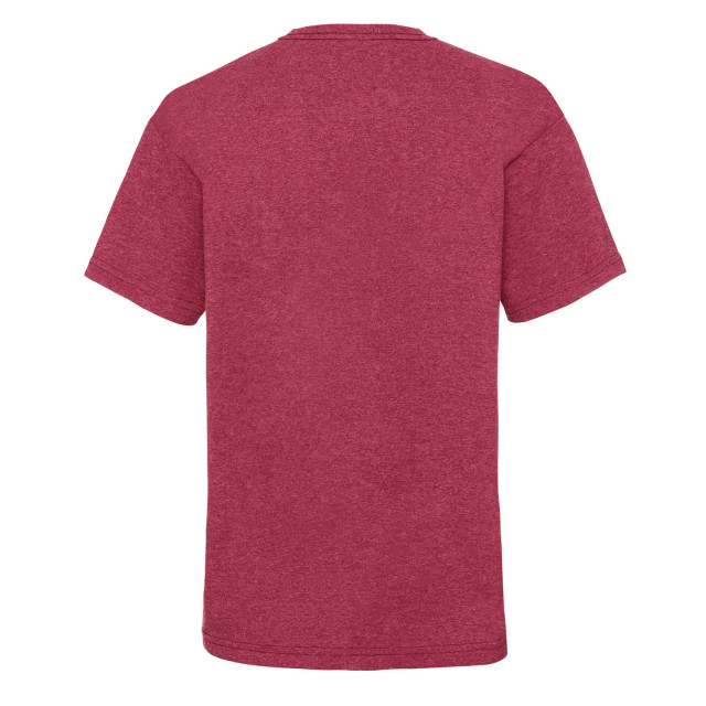 Fruit of the Loom Kinder/kinder t-shirt van katoen met waardevol gewicht UTLT1724_vintageheatherred large Fruit of the Loom Kinder/kinder t-shirt van katoen met waardevol gewicht UTLT1724_vintageheatherred large