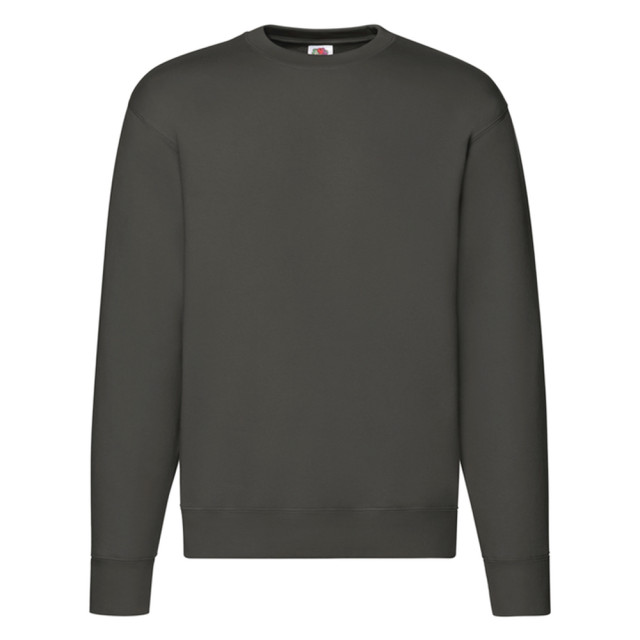 Fruit of the Loom Heren premium ingelegd sweatshirt UTLT1358_charcoalsolid large