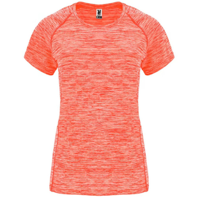 Roly Dames austin t-shirt UTLT2610_fluorescentcoralheather large