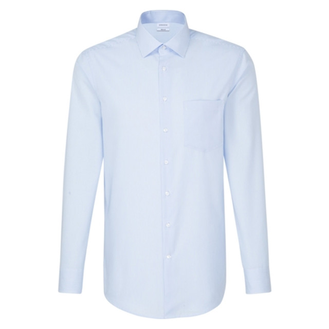Seidensticker Geruit herenoverhemd met lange mouwen UTLT5979_lightbluewhite large
