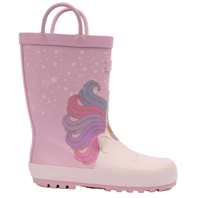 Trespass Kinder/kinderfiguur unicorn wellington laarzen UTTP6778_purplebeige large