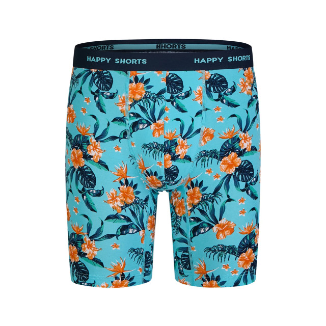 Happy Shorts Heren boxershorts met lange pijpen boxer briefs flower print 2-pack HS-J-1122LONG large