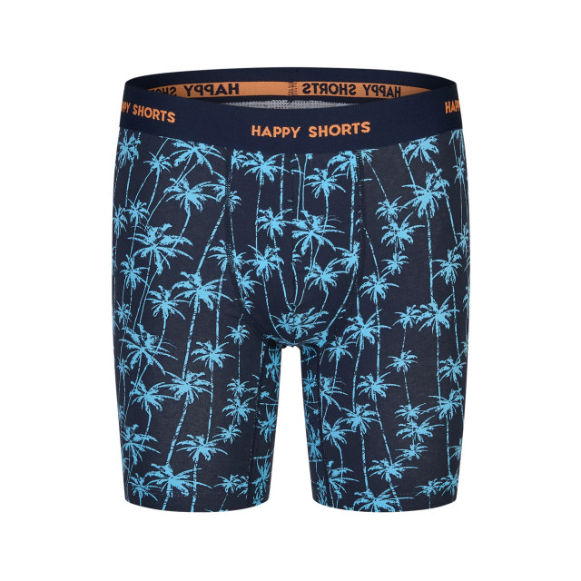 Happy Shorts Heren boxershorts met lange pijpen boxer briefs 4-pack palms blauw HS-J-870+1186-LONG large