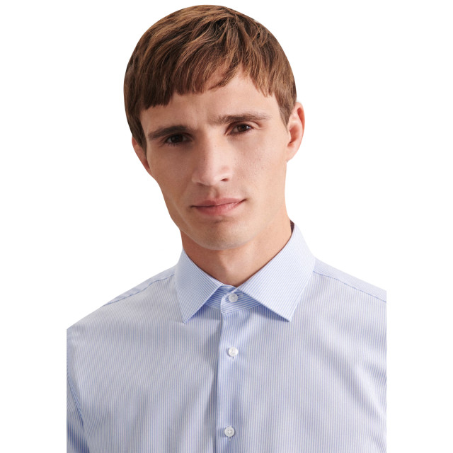 Seidensticker Gestreept shirt met lange mouwen voor heren UTLT5950_lightbluewhite large
