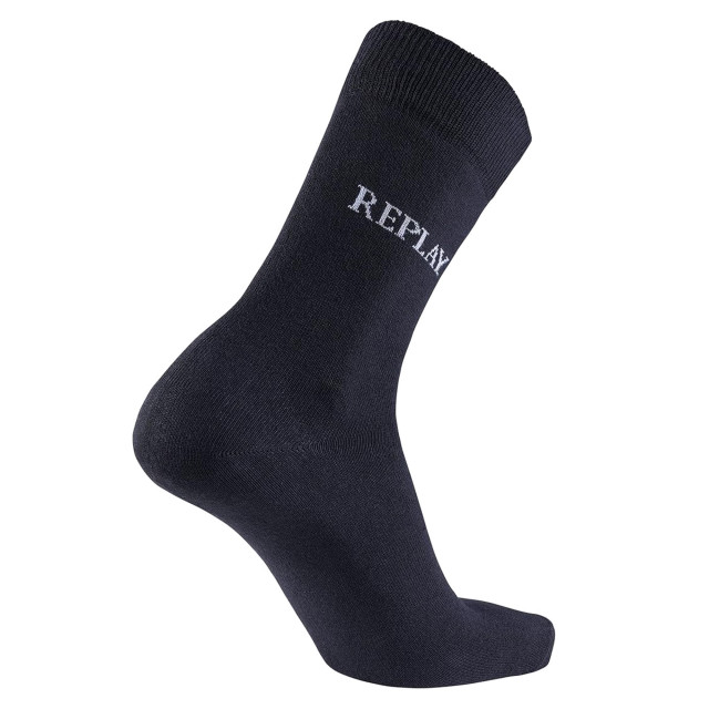 Replay Unisex volwassenen logo sokken (pak van 3) UTLT5492_blackgrey large