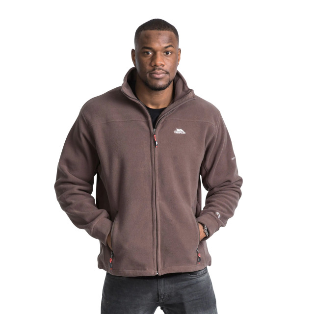 Trespass Heren bernal full zip fleece vest UTTP254_khaki large Trespass Heren bernal full zip fleece vest UTTP254_khaki large