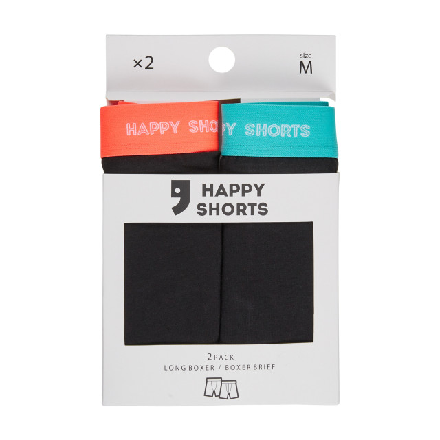 Happy Shorts Heren boxershorts met lange pijpen boxer briefs 2-pack HS-J-1115LONG large