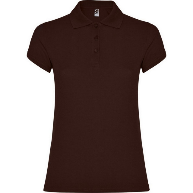 Roly Dames ster poloshirt UTLT5622_chocolate large