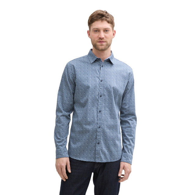 Tom Tailor Fitted printed stretch shirt dessin 5309.39.0238 large