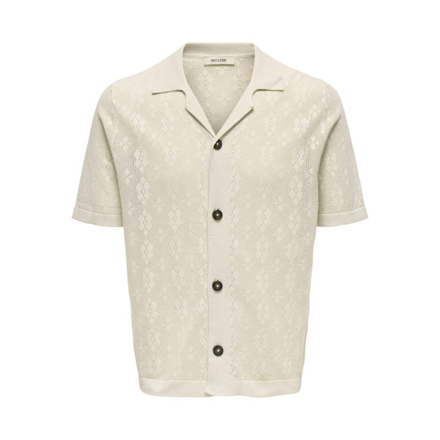 Only & Sons Onsken life reg 12 ss shirt knit beige 5319.05.0004 large