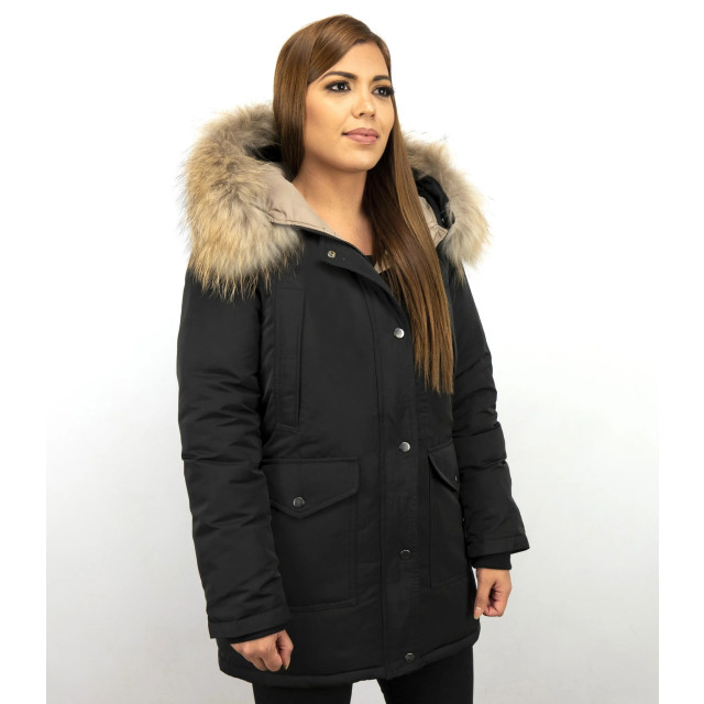 Gentile Bellini Parka jas met bontkraag DM8811-1 large