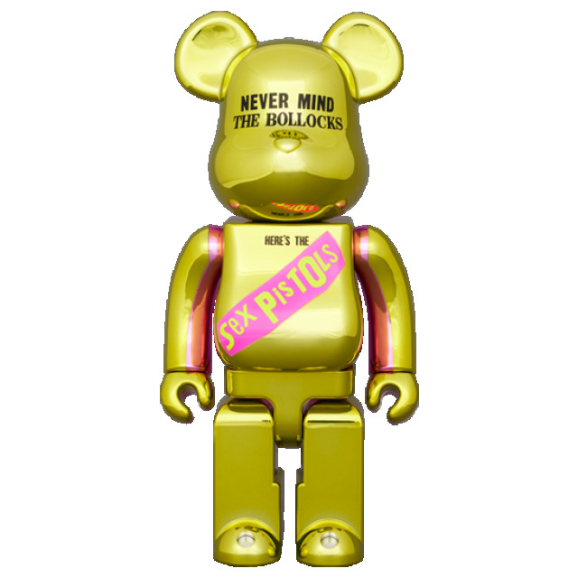 Bearbrick 100% & 400% sex pistols never mind the bollocks chrome 156264973 large