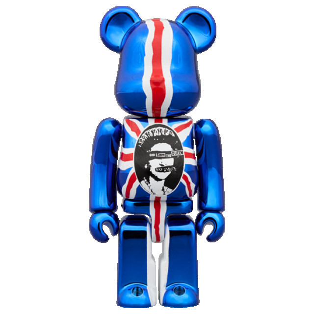 Bearbrick 100% & 400% sex pistols god save the queen chrome 156264979 large