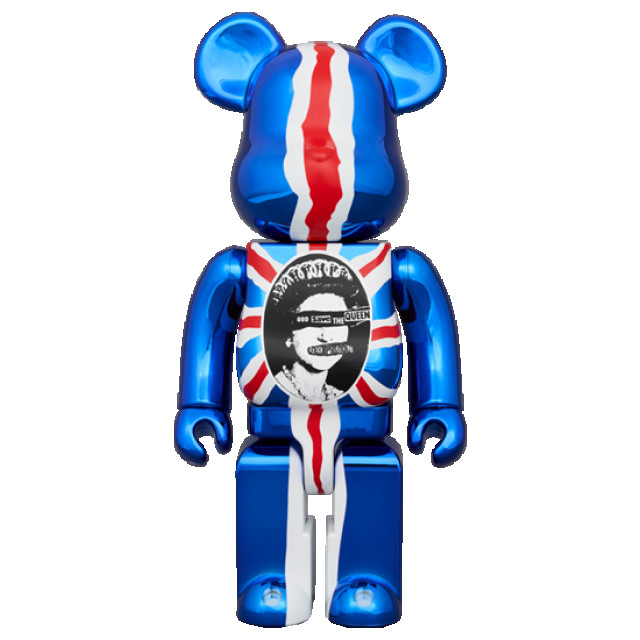 Bearbrick 100% & 400% sex pistols god save the queen chrome 156264979 large