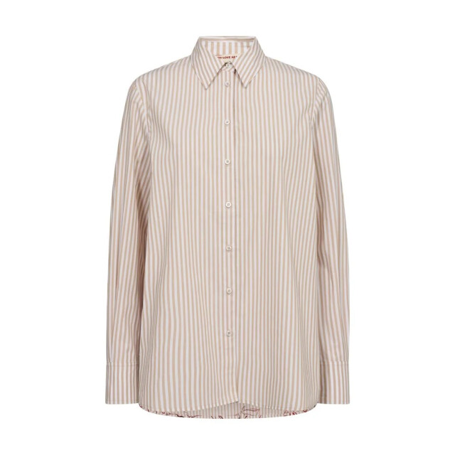 Mos Mosh 169100 123 mosmosh mm elinda leafy stripe shirt sesame 169100 123 large