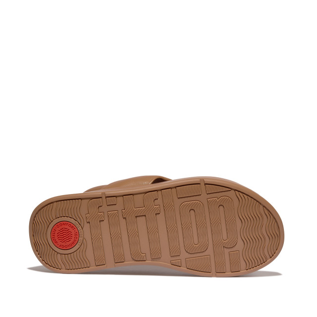 FitFlop F-mode knot soft-leather flatform b/strap sandals IX9 large FitFlop F-mode knot soft-leather flatform b/strap sandals IX9 large