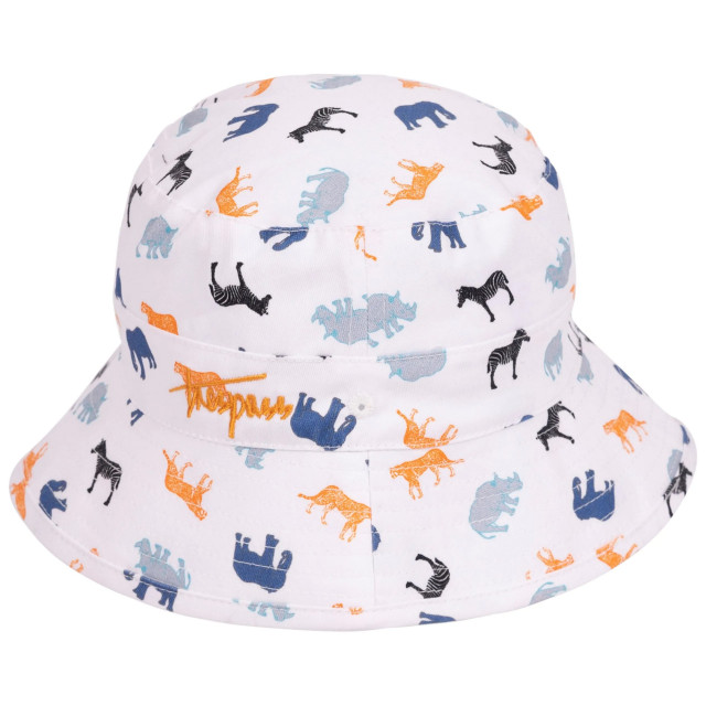 Trespass Kinder/kinder zebdee safari dieren emmer hoed UTTP6616_white large