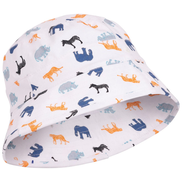 Trespass Kinder/kinder zebdee safari dieren emmer hoed UTTP6616_white large