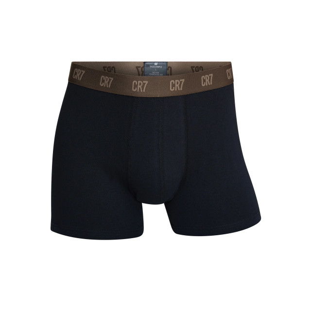 CR7 Heren boxershorts effen zwart/bruin 3-pack CR7-300-8100-49-698 large