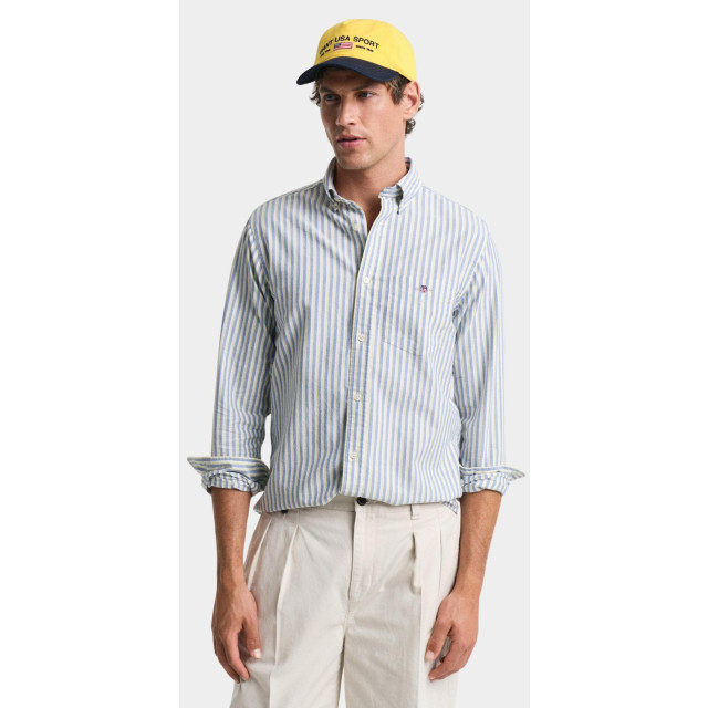Gant Casual hemd lange mouw reg classic oxford stripe shi 3250028/407 187783 large