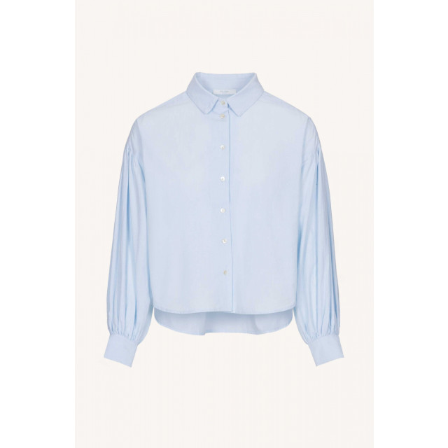 By-Bar Amsterdam sarah short chambray blouse 23512037 light blue 06615.210.0003 large