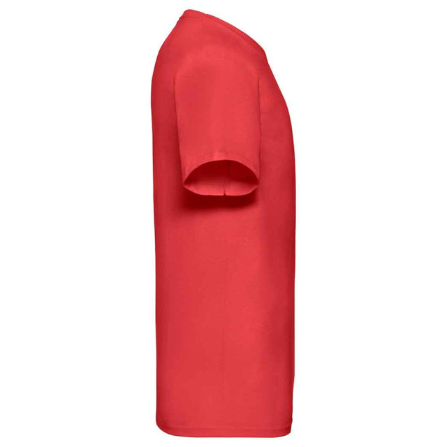 Fruit of the Loom Unisex adult waardevol v hals t-shirt UTLT2574_red large