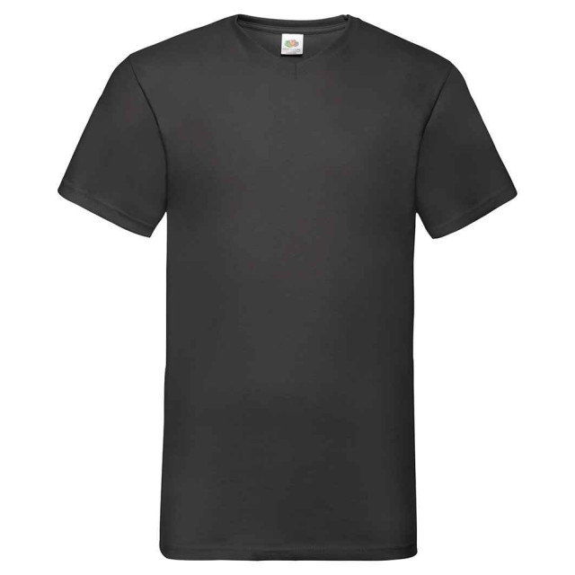 Fruit of the Loom Unisex adult waardevol v hals t-shirt UTLT2574_black large